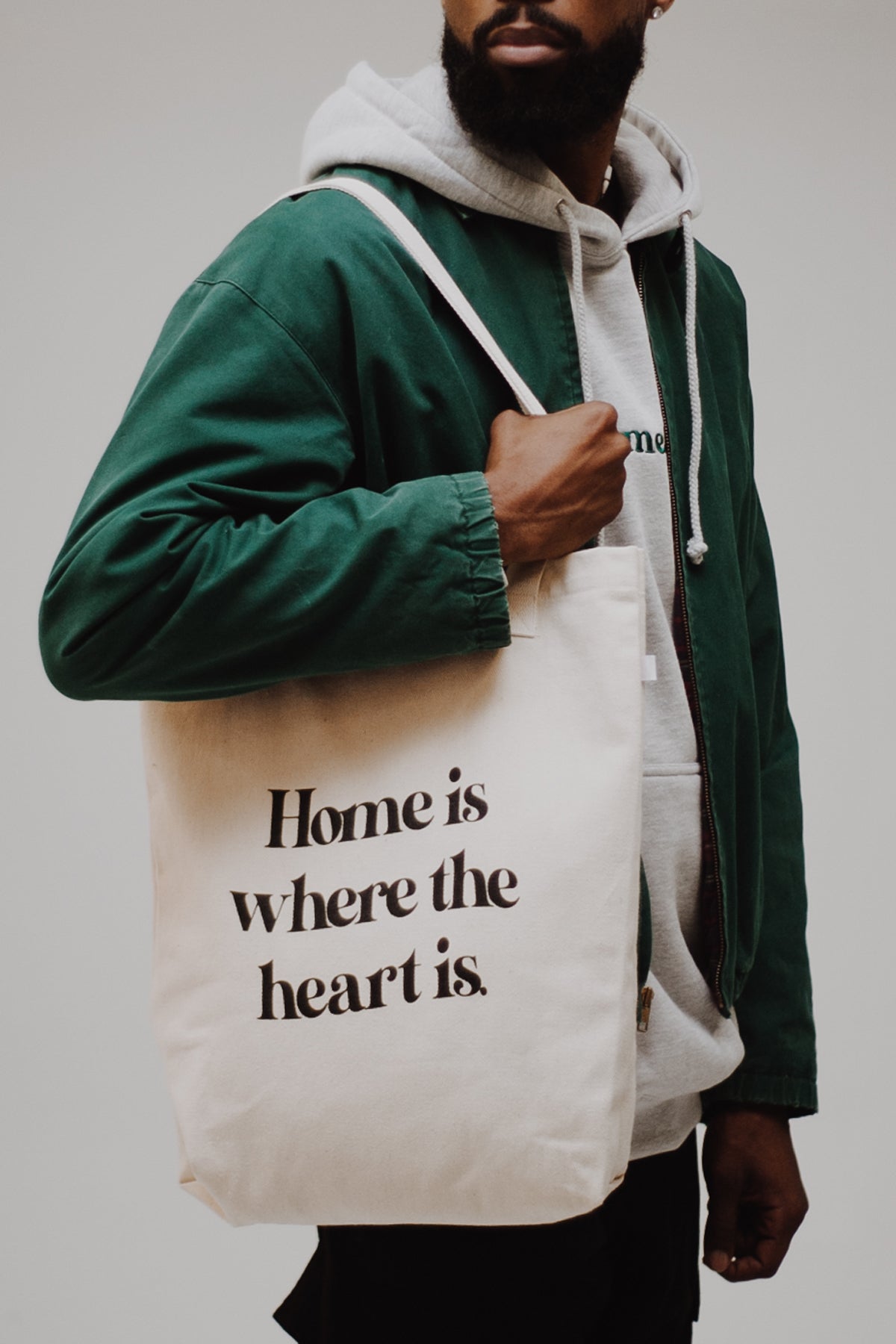 "Home Is Where the Heart Is" Tote Bag